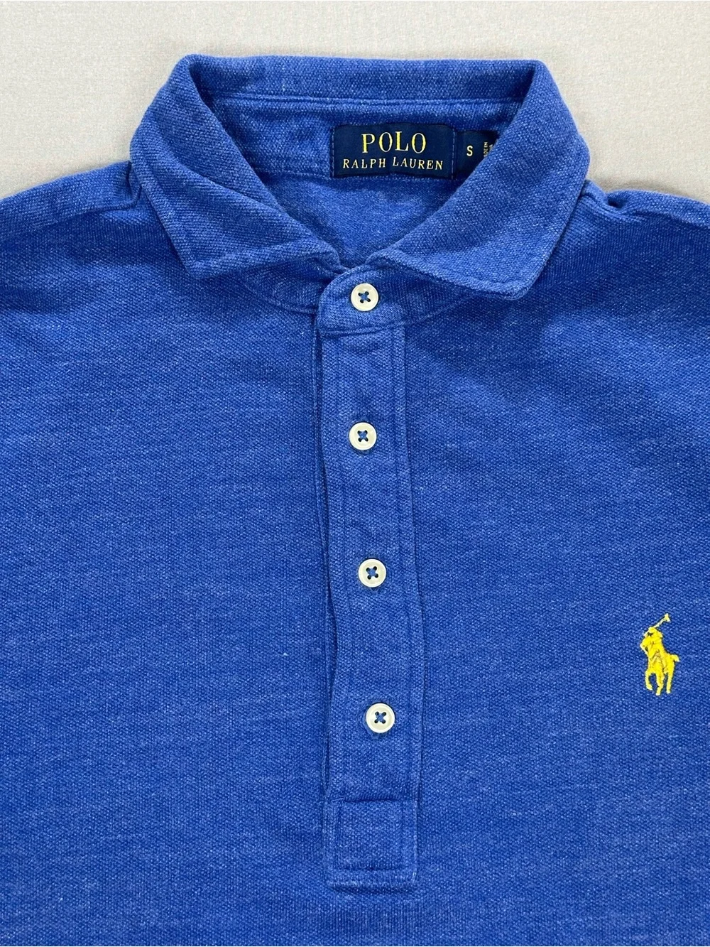 Polo by Ralph Lauren Classic Cotton Knit Long Sleeve Polo Shirt - Small